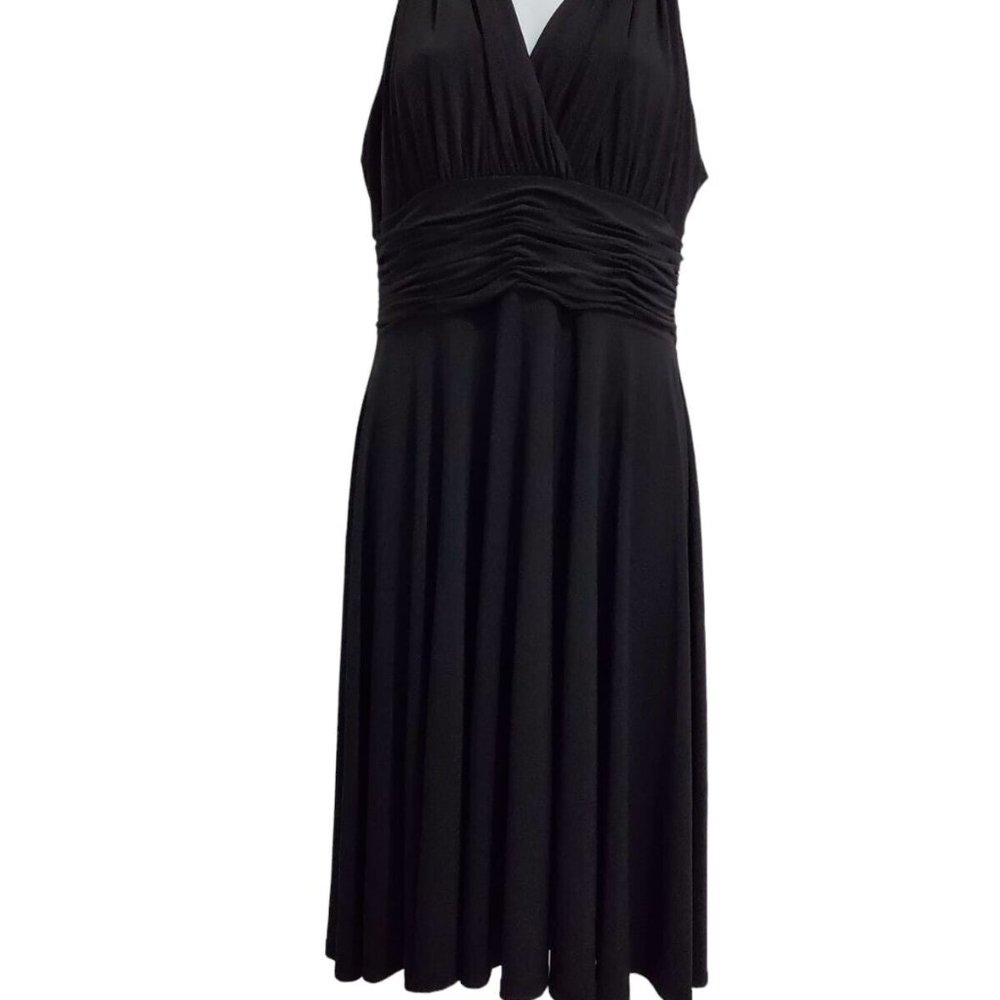 Evan Picone Womans Dress Sz 8 Black Halter